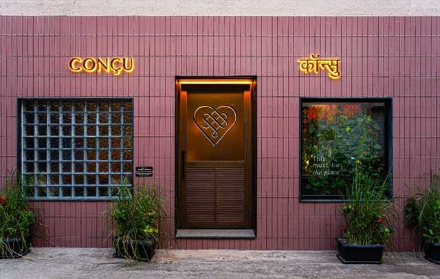 Concu Colaba Pink Tiles Exterior
